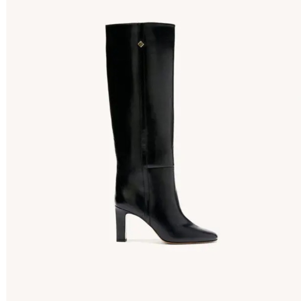 Sandro Black Heeled Boots